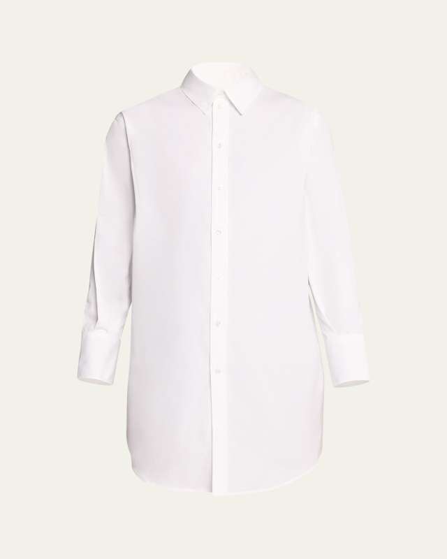 Marcella Button Down Poplin Top